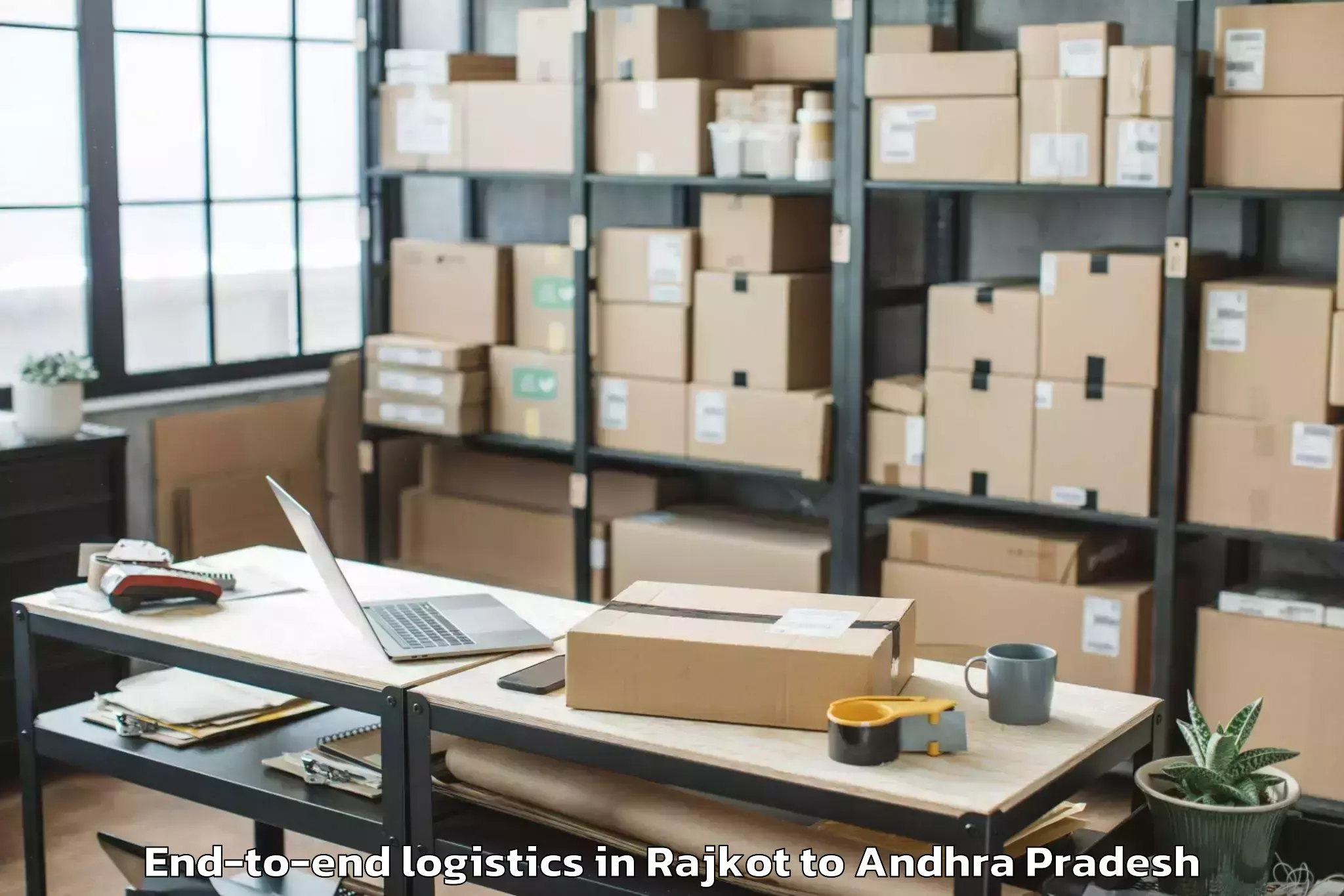 Leading Rajkot to Buchinaidu Kandriga End To End Logistics Provider